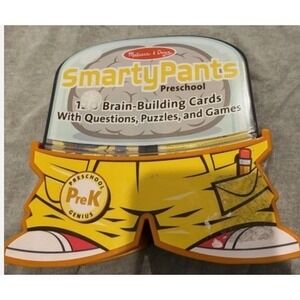 MELISSA & DOUG SMARTY PANTS PRESCHOOL Pre-K BRAIN-BUILDING CARDS QUESTIONS
